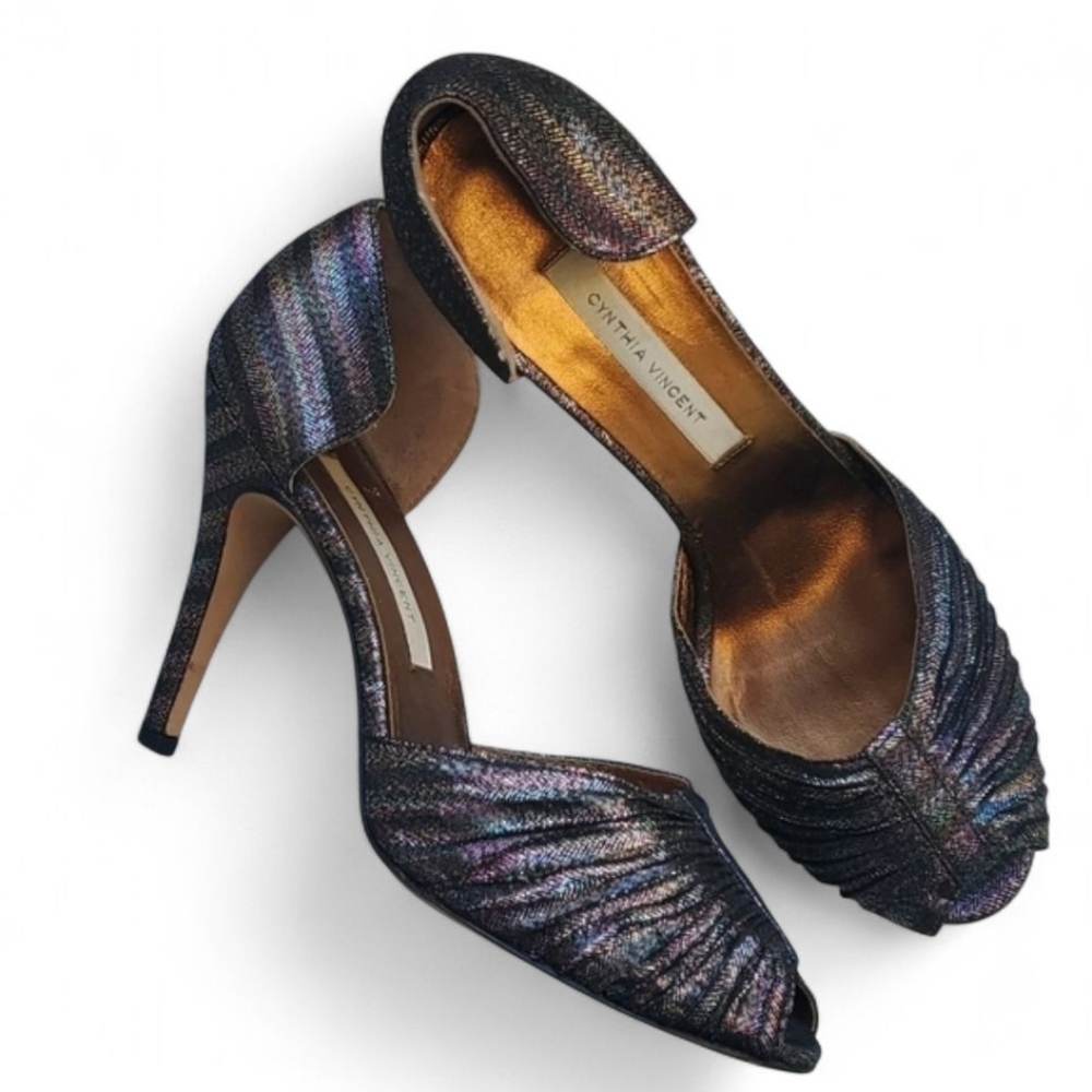 Cynthia Vincent Iridescent Heels